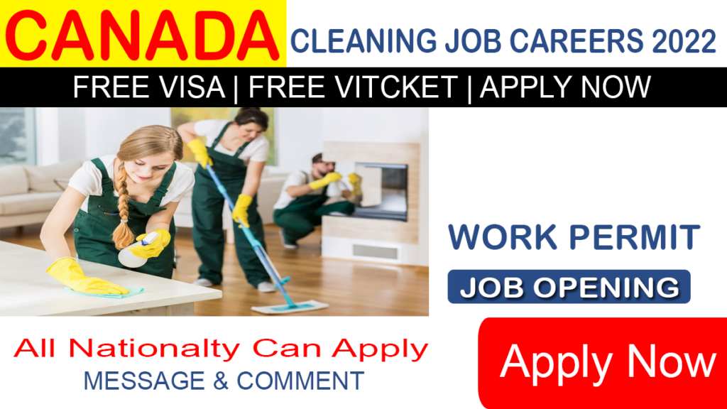 Cleaning Jobs in Canada for Foreigners With Visa Sponsorship 2022