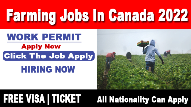 Farm Worker Jobs In Canada With Free Visa Sponsorship Apply Now 2022